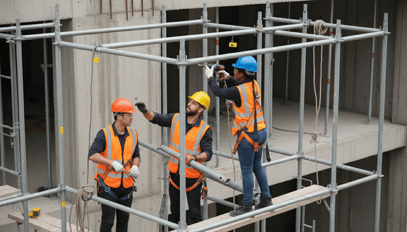 Équipe Coframasa lors d'un chantier